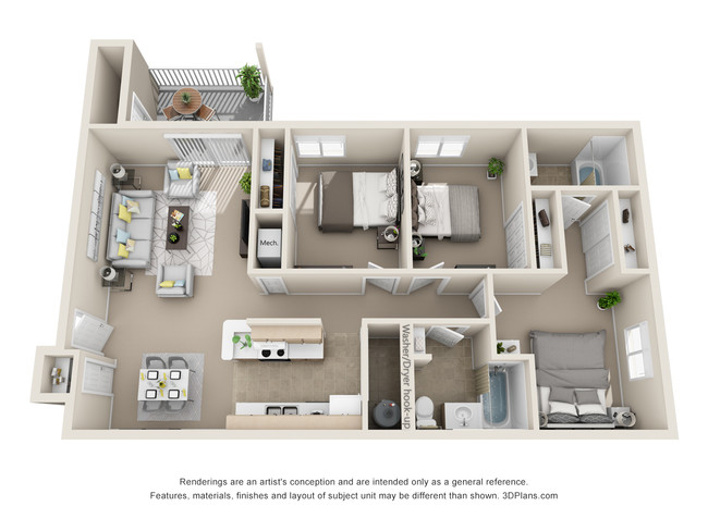 Floorplan - Cambridge Apartments