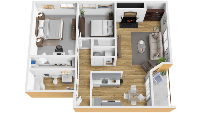 Floorplan - Oak & Iron Flats by Trion Living