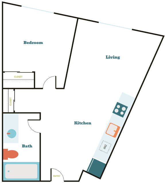 Floorplan - Tahoma Valley Apartments