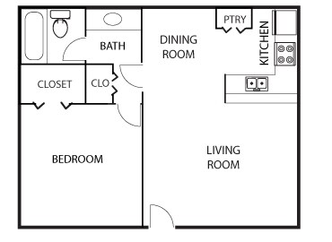 1BR/1BA - Lake Colony
