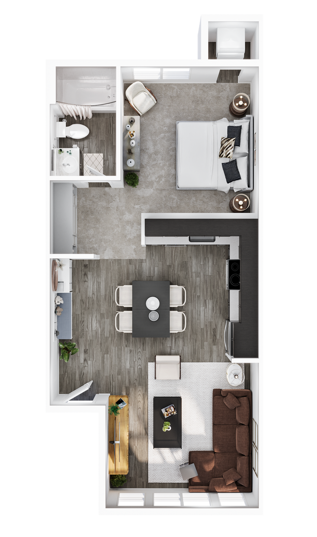 1x1 - Red Table Apartments