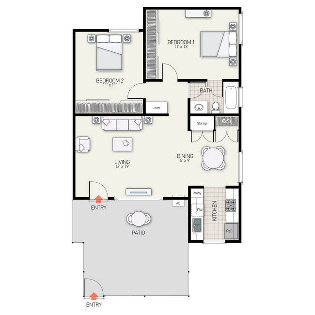 Floorplan - Parkwood Apartment Homes