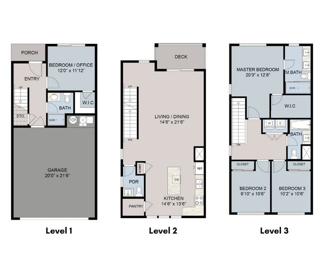 Floorplan - Alpine Landing Townhomes