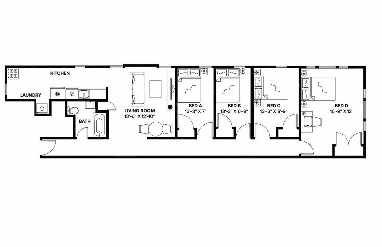 Building Photo - Room in Shared 4 bed/1 bath home