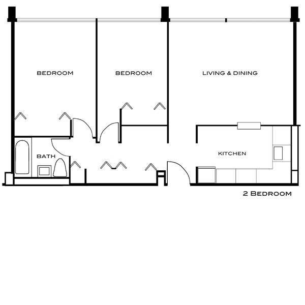 Floorplan - Buena Vista Towers