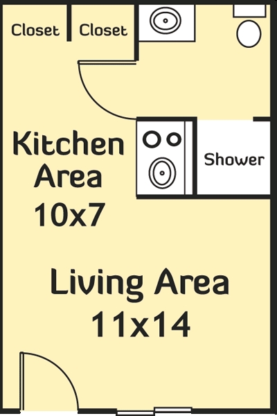 Studio - Jefferson Arms Apartments