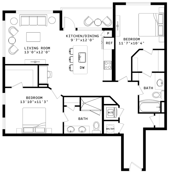 Floorplan - Venable Durham Apartments