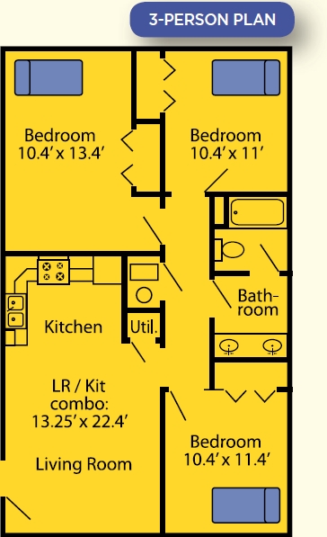 3BR/1BA - Westwood Square