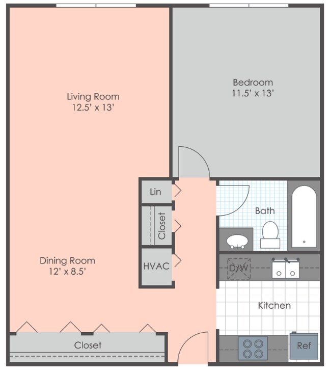 Floorplan - Barrington Park Apartments