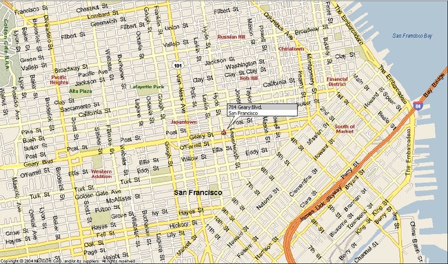 Area Map - 786 Geary
