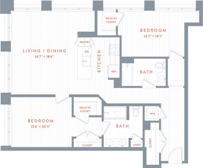 Floorplan - Rivet Apartments