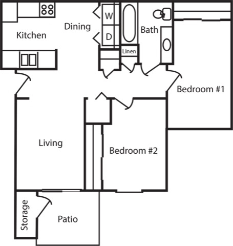 2BR/1BA - Canterbury House Apartments - Logansport