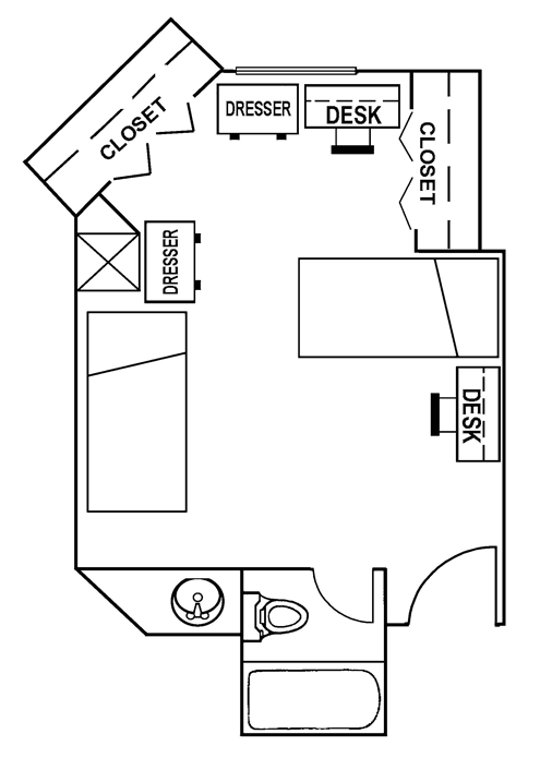 Floor Plan Studio - Dobie Twenty21 Student Spaces