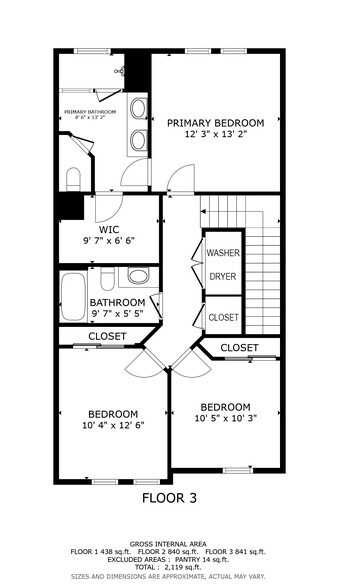 Floor Plan-Upper - 134 Yorktown Ct
