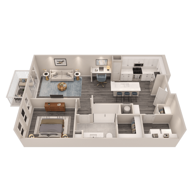 Floorplan - The Cunningham Apartments