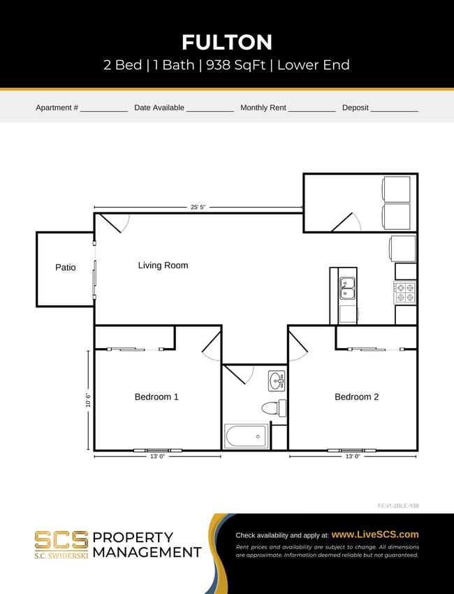Floorplan - SCS Stanley Apartment Community