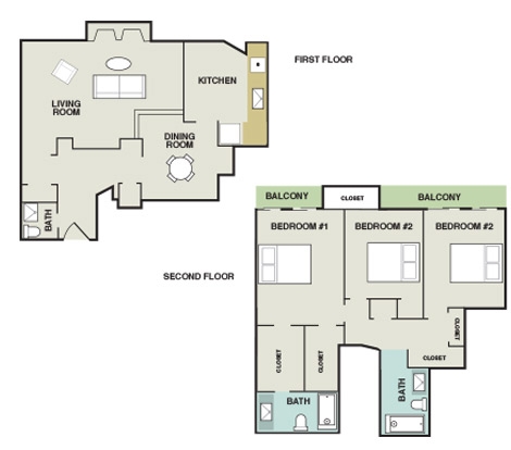 3BR/2.5BA - Fairway Apartments