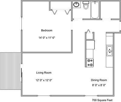 1BR/1BA - Granger Court