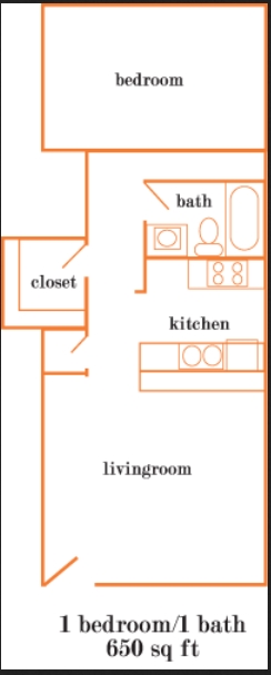 1 bedroom - Ventura Flats