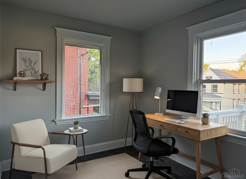 2nd floor office/study or 4th bedroom - 2025 Burnet Ave