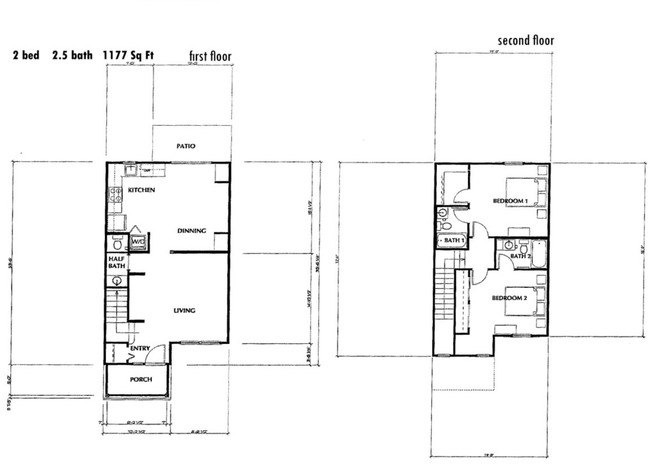 2bedroom Townhome A - Mission Garden Apartments