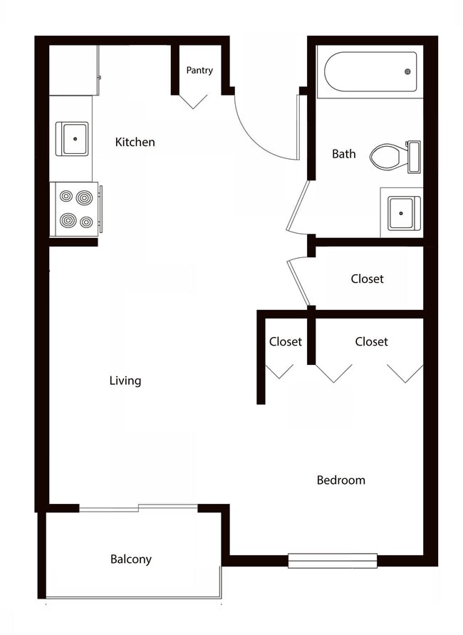 Floorplan - Highlander Apartments