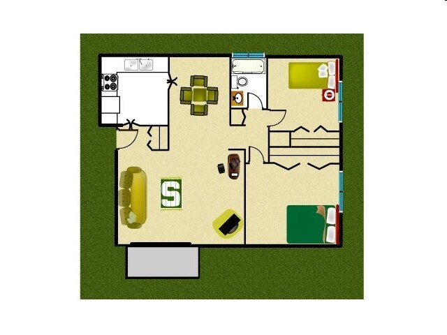 2BR/1BA - The Pines Apartments