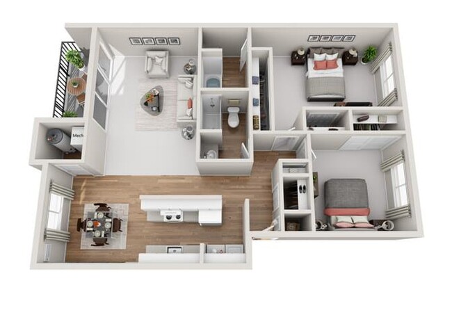 Floorplan - Garden Park Apartments