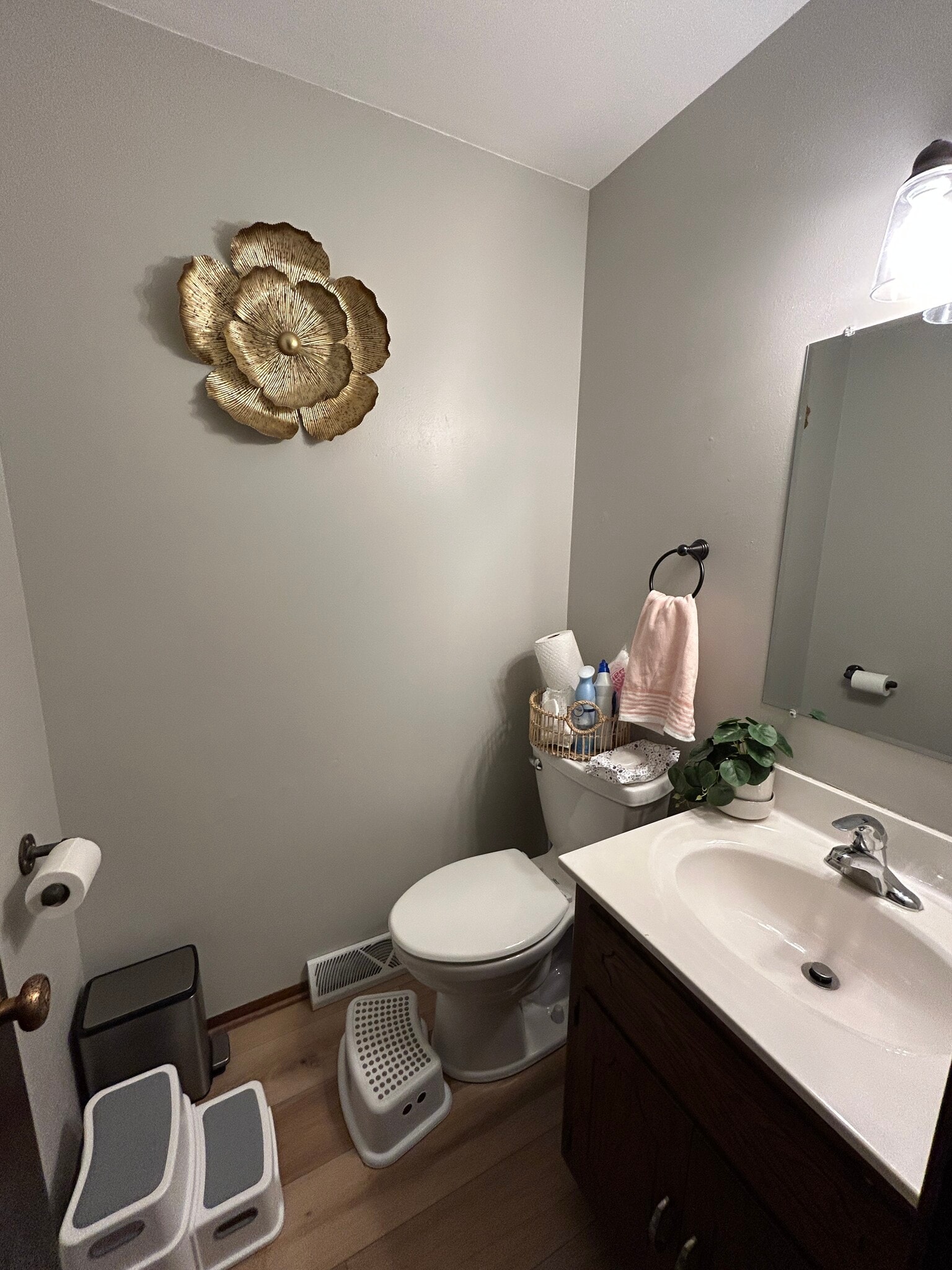 Powder room on main floor - 2711 Albany Ct