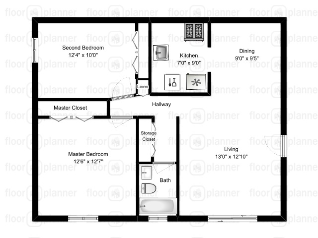 Floorplan - 1840 Axtell Dr