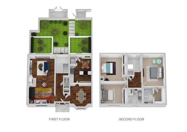 Floorplan - Indian Creek Apartments and Townhomes