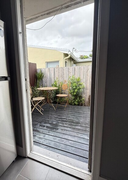 Backyard off kitchen - 1404 NW 6th Ave
