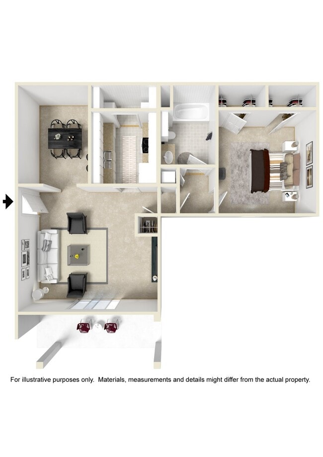 Floorplan - The Oliver Apartment Homes