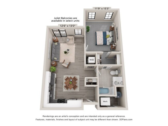 Primary Photo - Unit G- Luxury 1 Bedroom 1 Bathroom (55+)