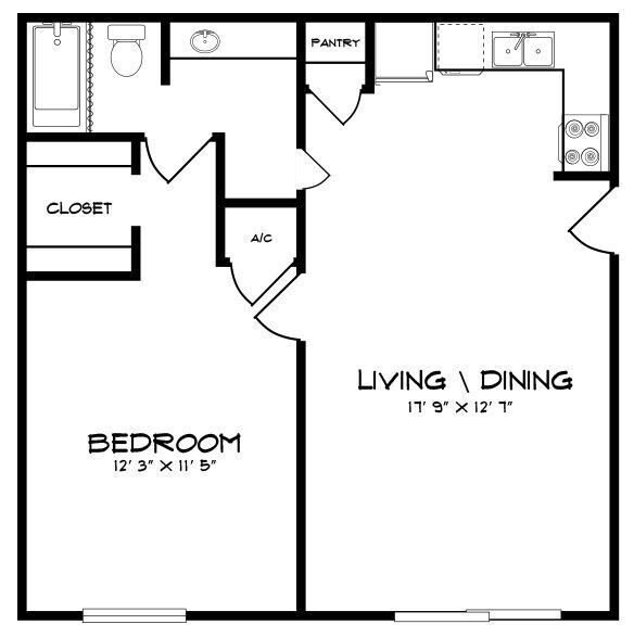 Floorplan - Creekside Apartments