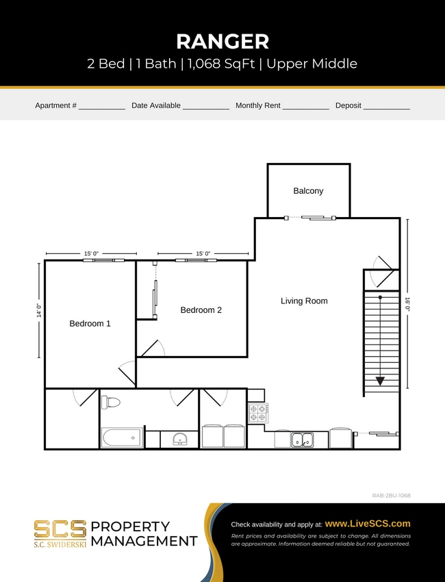Floorplan - SCS Sturgeon Bay Estates Apartment Community