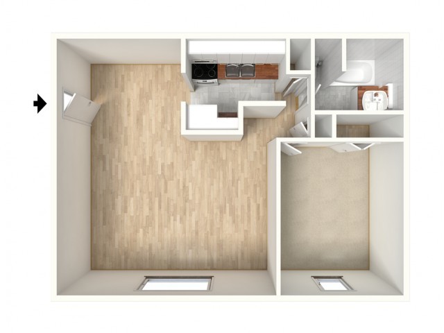 One Bedroom - Hollow Run Apartments