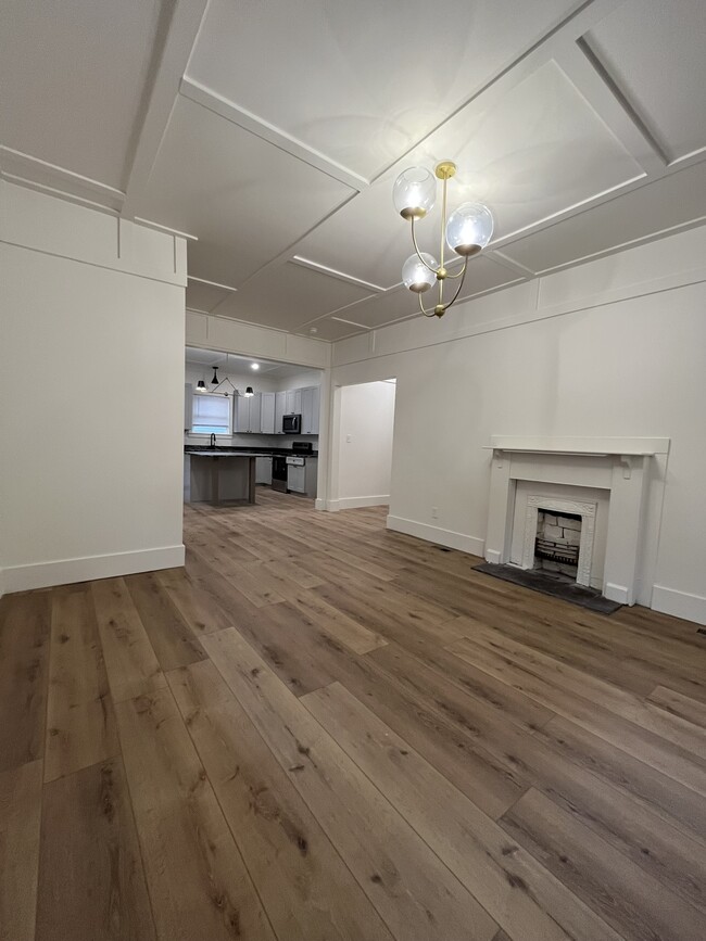 View from living room to kitchen - 112 W Oldham Ave