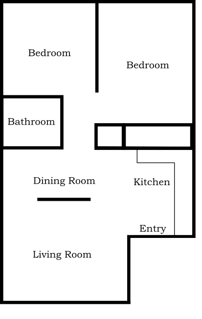 2BR/1BA - Fircrest Wellington Apartments