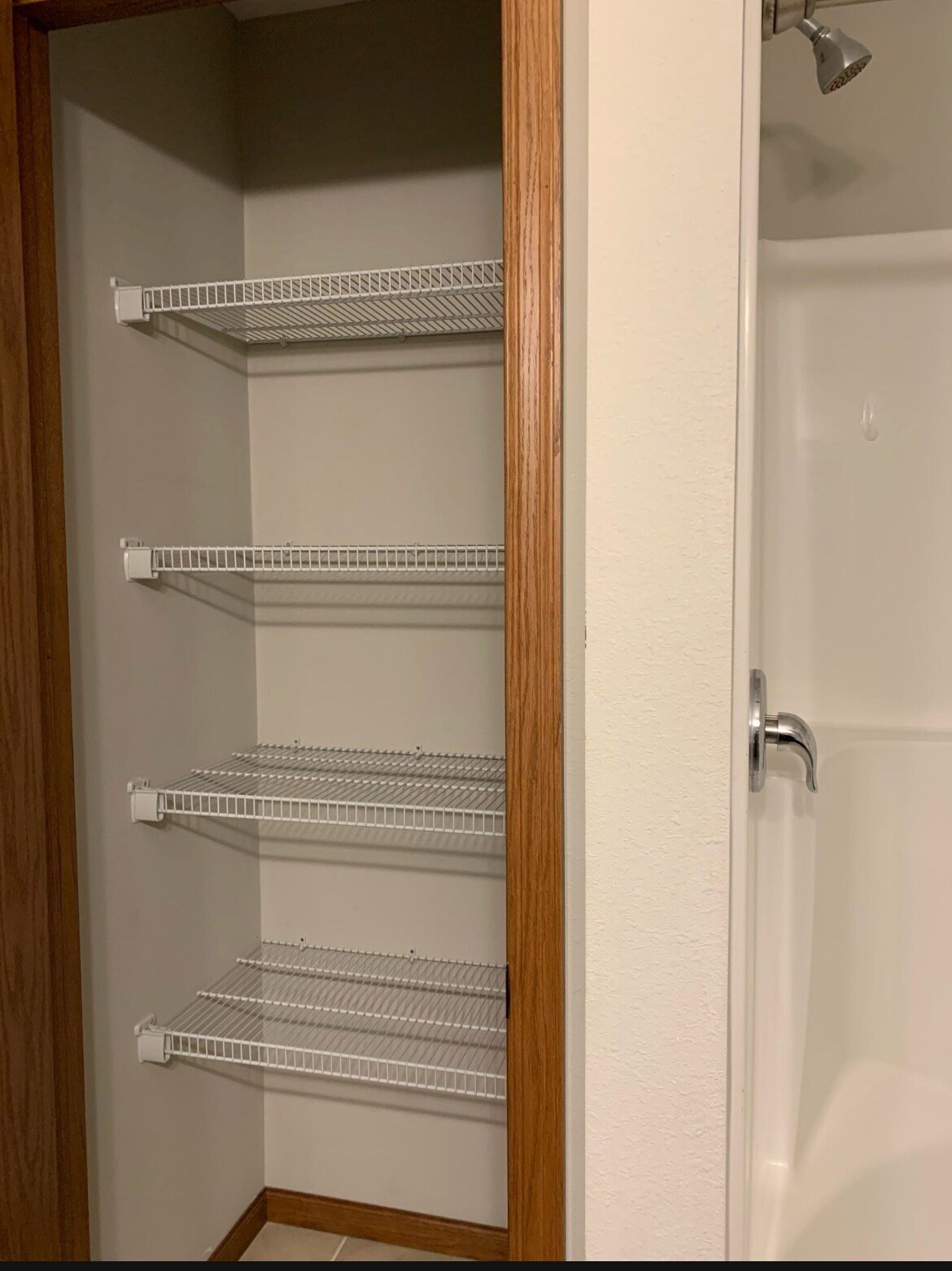 Bathroom closet - 301 Grovebrook Ct
