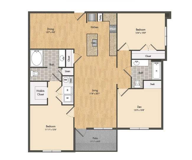 Floorplan - The Met Apartment Homes