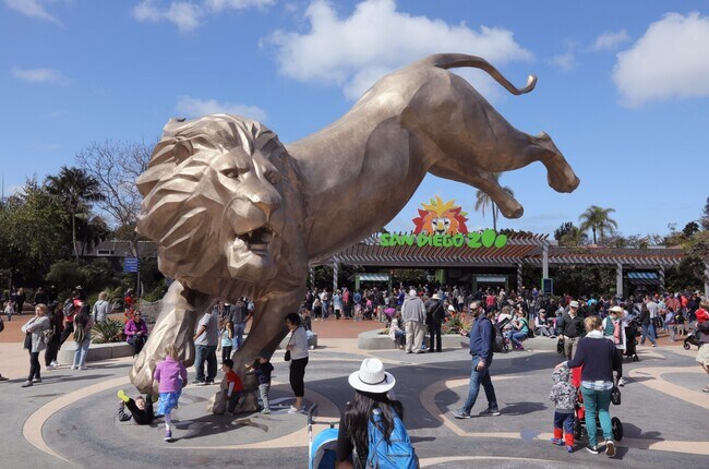 Explore the San Diego zoo, with its rare animals, just a short 15 minute drive away - 2304 E 14th St