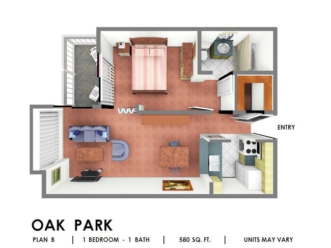 Floorplan - Oak Park (South Bldg)