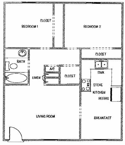 2BR/1BA - Stadium Place