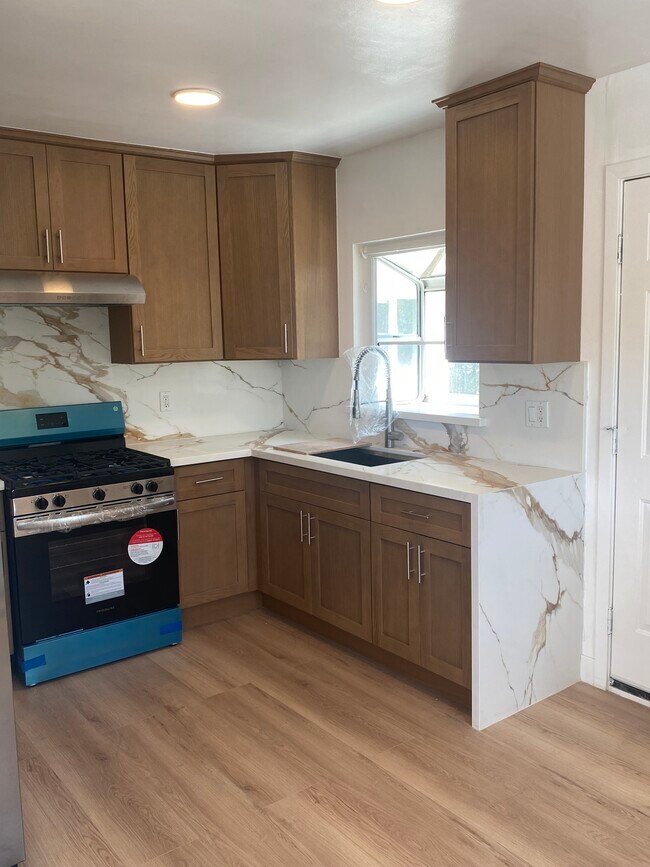 Kitchen New cabinets New Gas and Hood New sink and Faucet - 1437 Plumas St