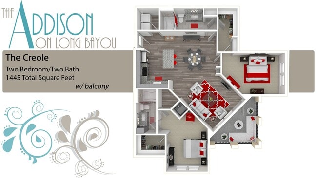 Floorplan - The Addison on Long Bayou