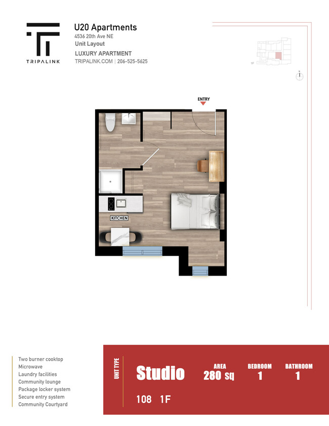 Floorplan - U20 Apartments