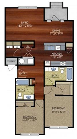 Floorplan - East Village at Avondale Meadows Apartments