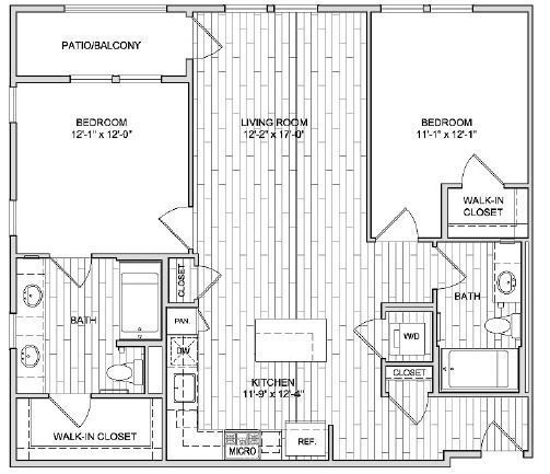 B2 floor plan Lex CTR City - Lex CTR City