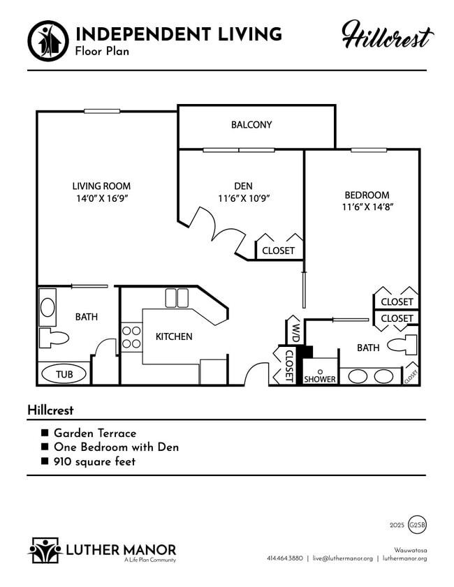 Floorplan - The Terrace at Luther Manor
